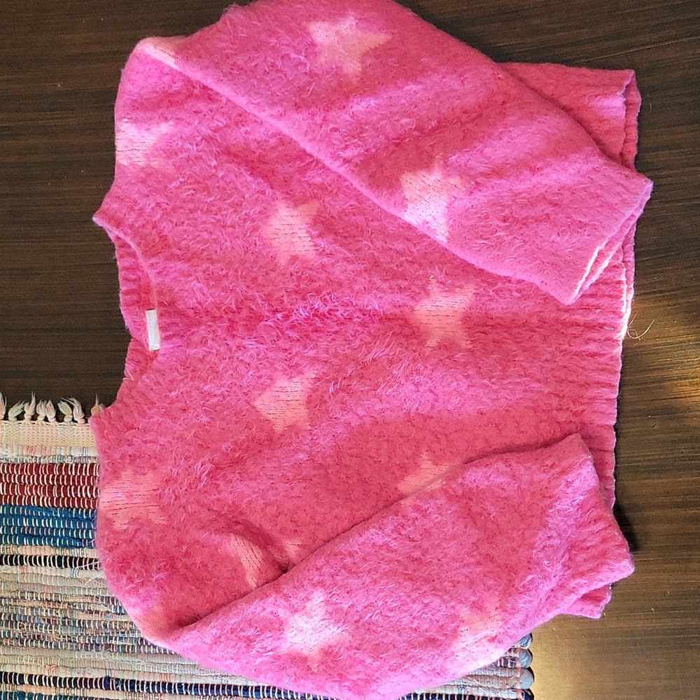 Pink star sweater